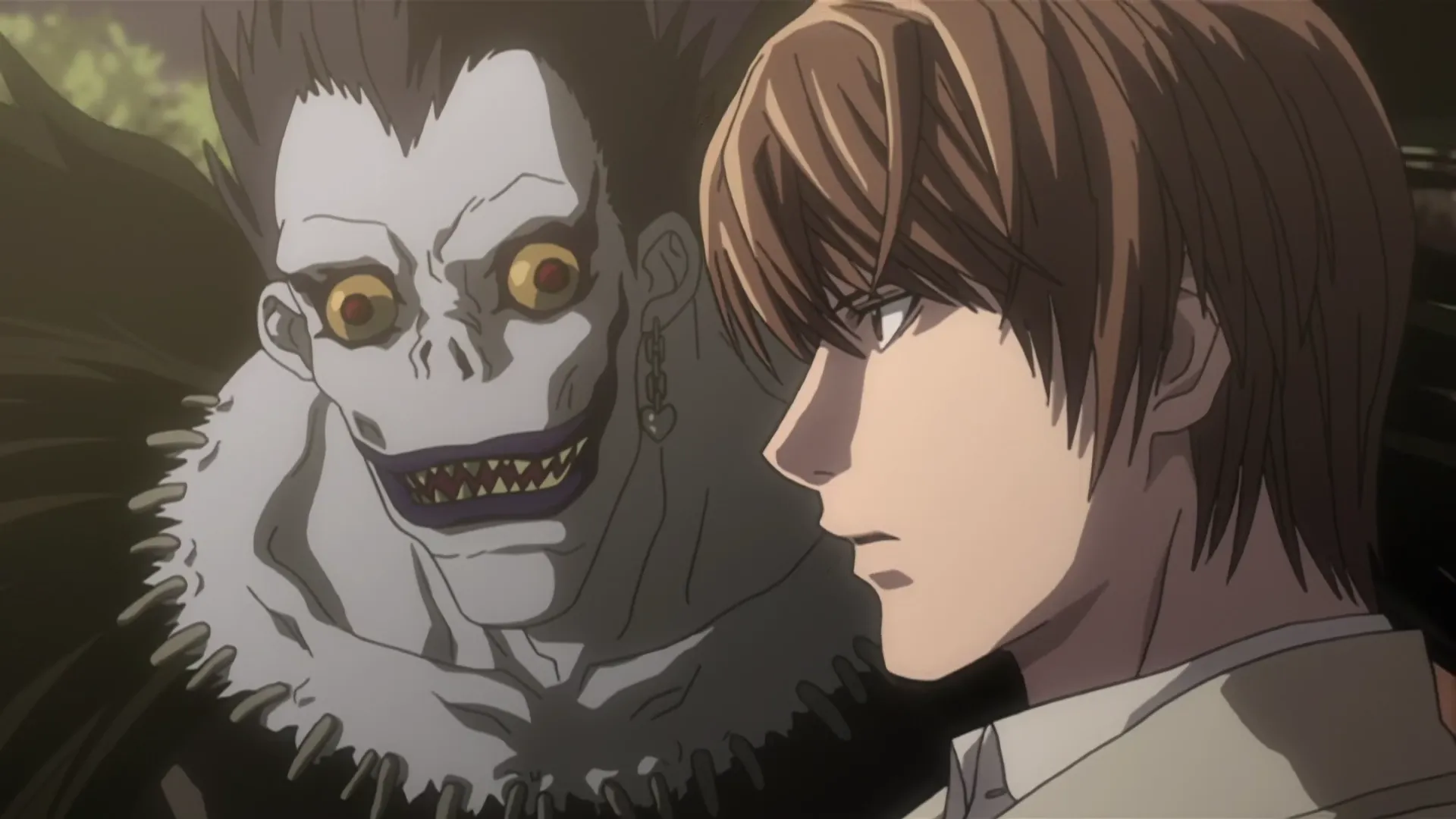 Кадр из аниме «Тетрадь смерти»