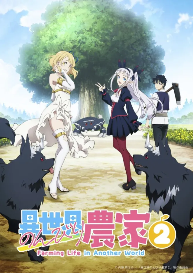 Постер аниме «Фермерская жизнь в ином мире». Источник: nonbiri-nouka2.com
