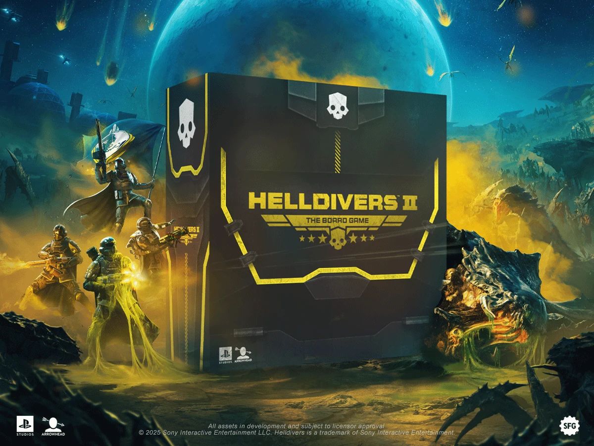 Изображение со страницы Helldivers 2: The Board Game на Gamefound