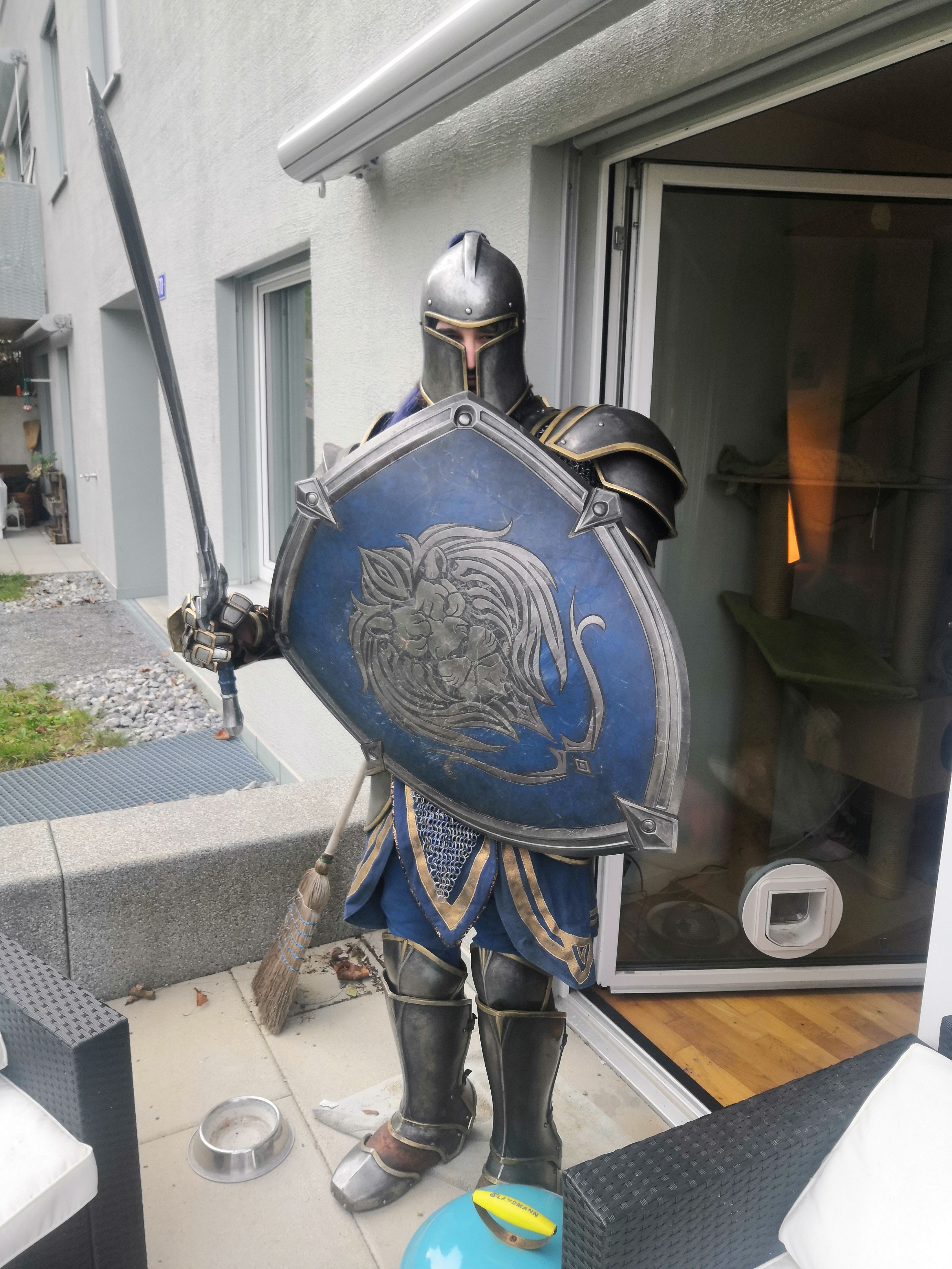 Косплей на воина Альянса из фильма &laquo;Варкрафт&raquo; | Источник: imgur.com/gallery/RGDrL1D