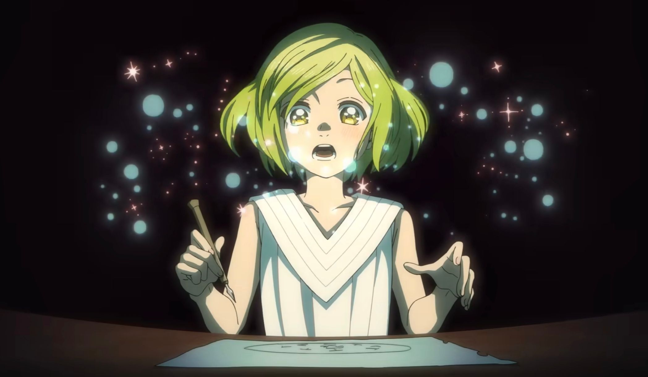 Кадр из аниме «Ателье колдовских колпаков»