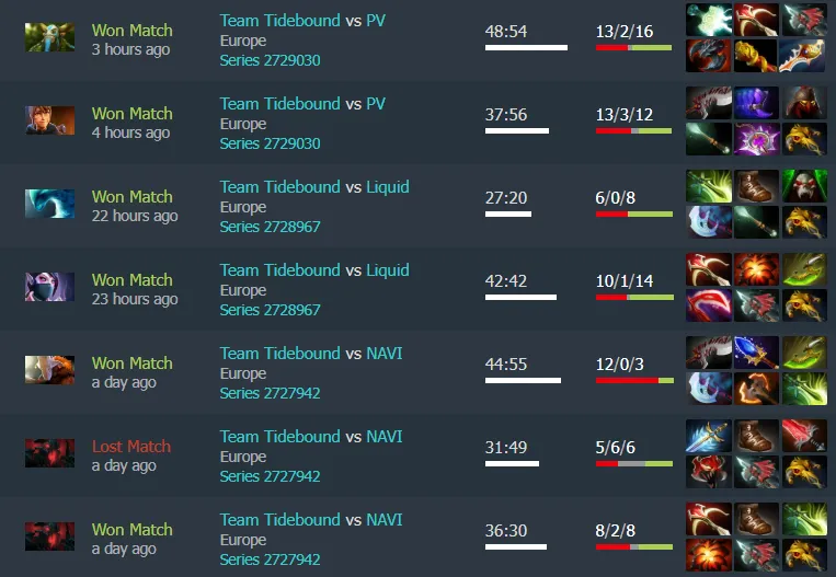 Статистика Ame на TI. Источник: Dotabuff