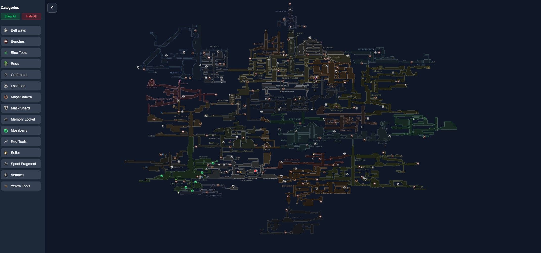 Источник: hollowknightsilksongmap.com