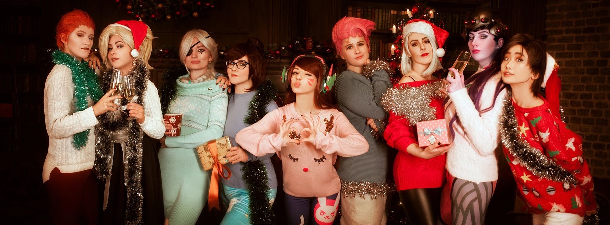 Новогодний косплей на персонажей Overwatch. Источник: vk.com/vicrerin_cosplay