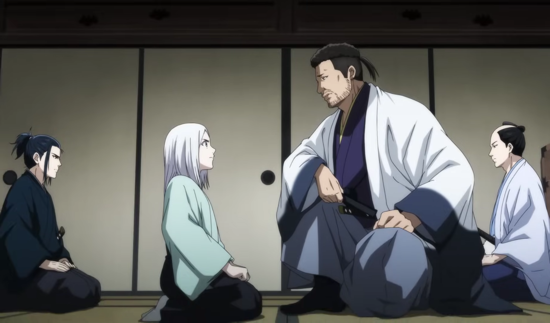 Кадр из аниме «Синие Мибуро»