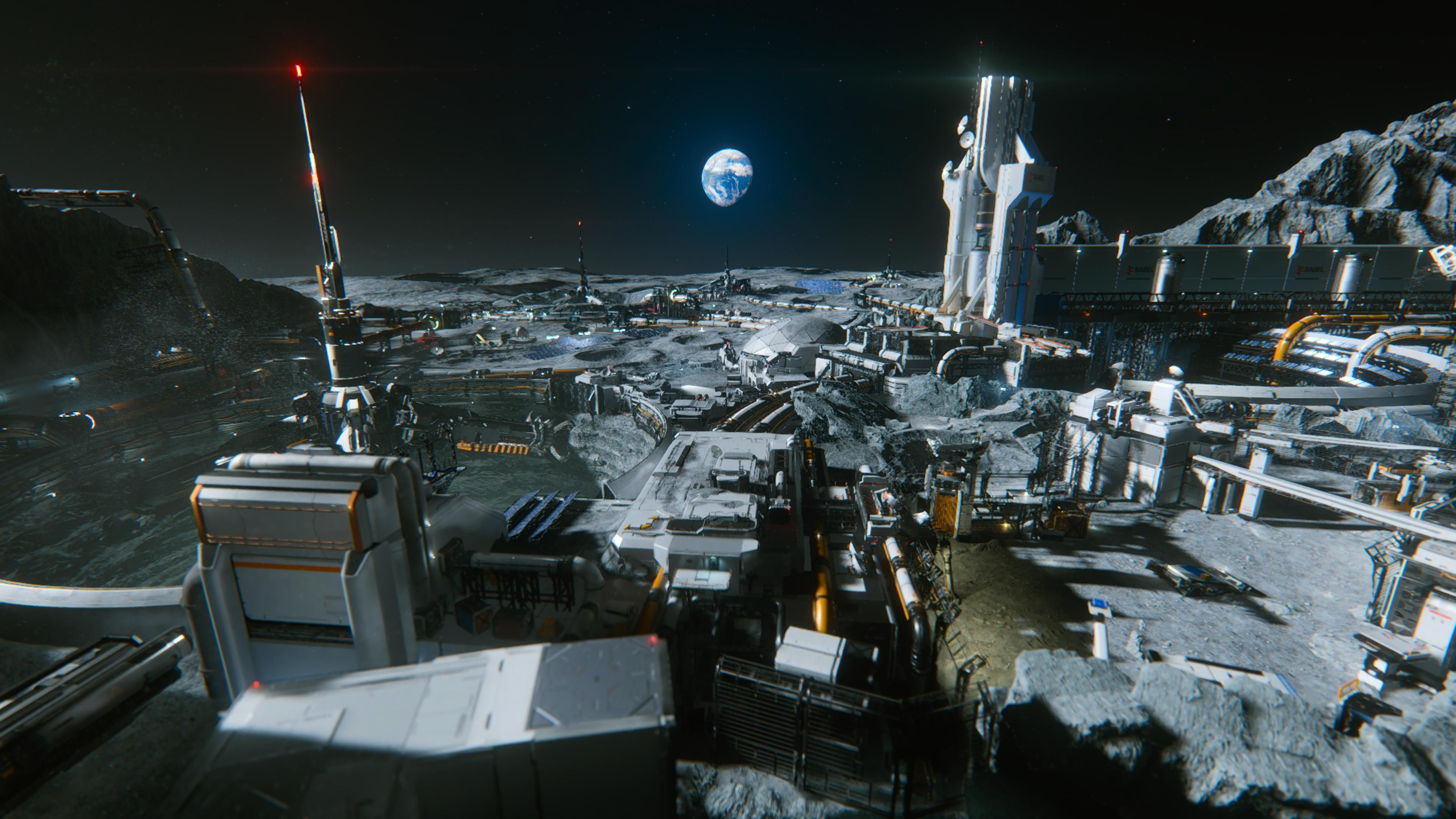 Одна из локаций игры. Скриншот из Pragmata