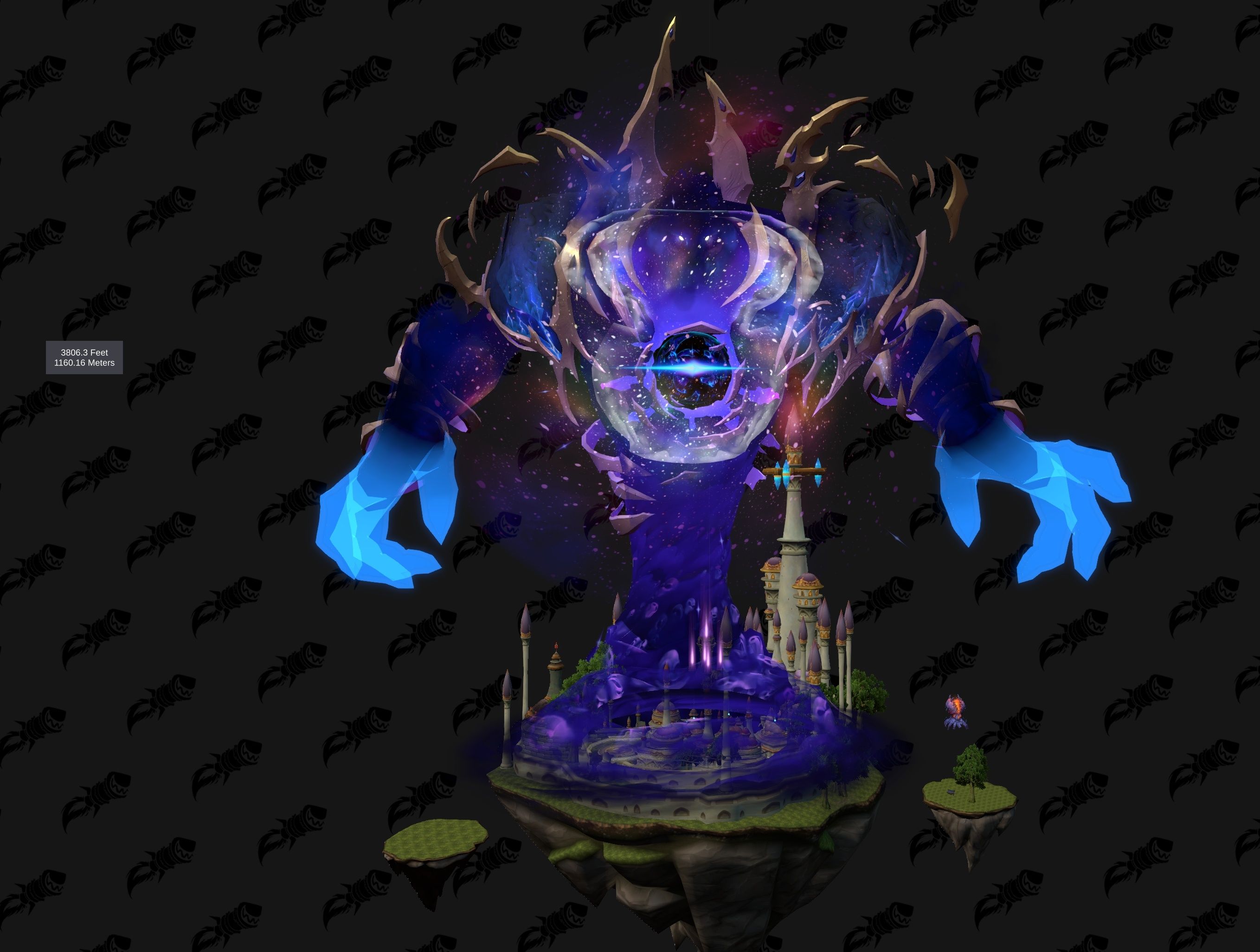 Модель Пространствуса Всепоглощающего на фоне Даларана. Источник: wowhead.com