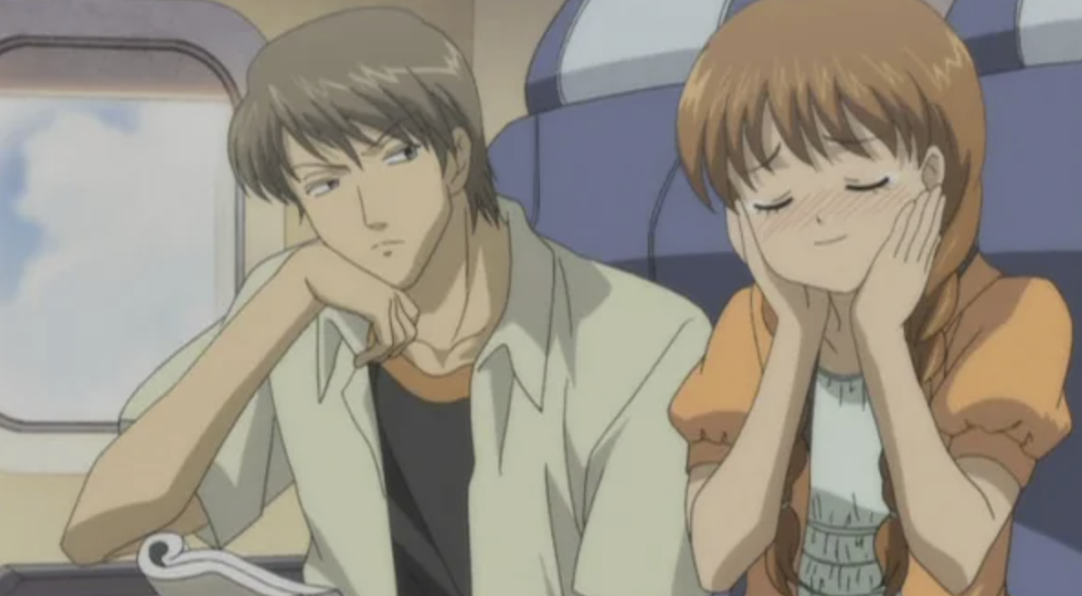 Кадр из аниме «Озорной поцелуй»