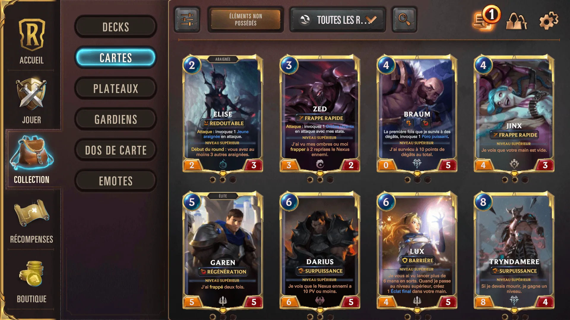 Скриншот из Legends of Runeterra. Источник Interface In Game