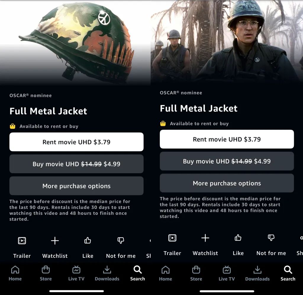 Отредактированный постер «Цельнометаллической оболочки»