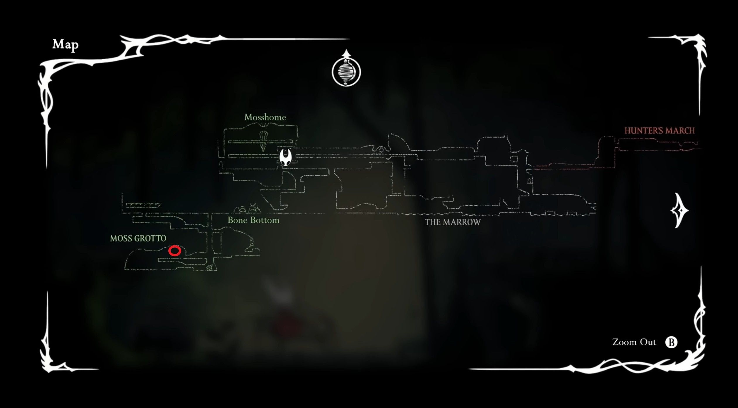 Скриншот из игры Hollow Knight: Silksong