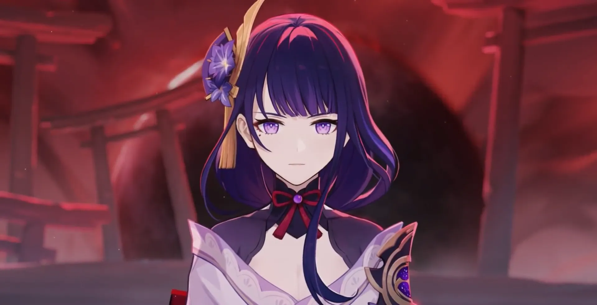 Райдэн, кадр из тизера персонажа. Источник: Genshin Impact