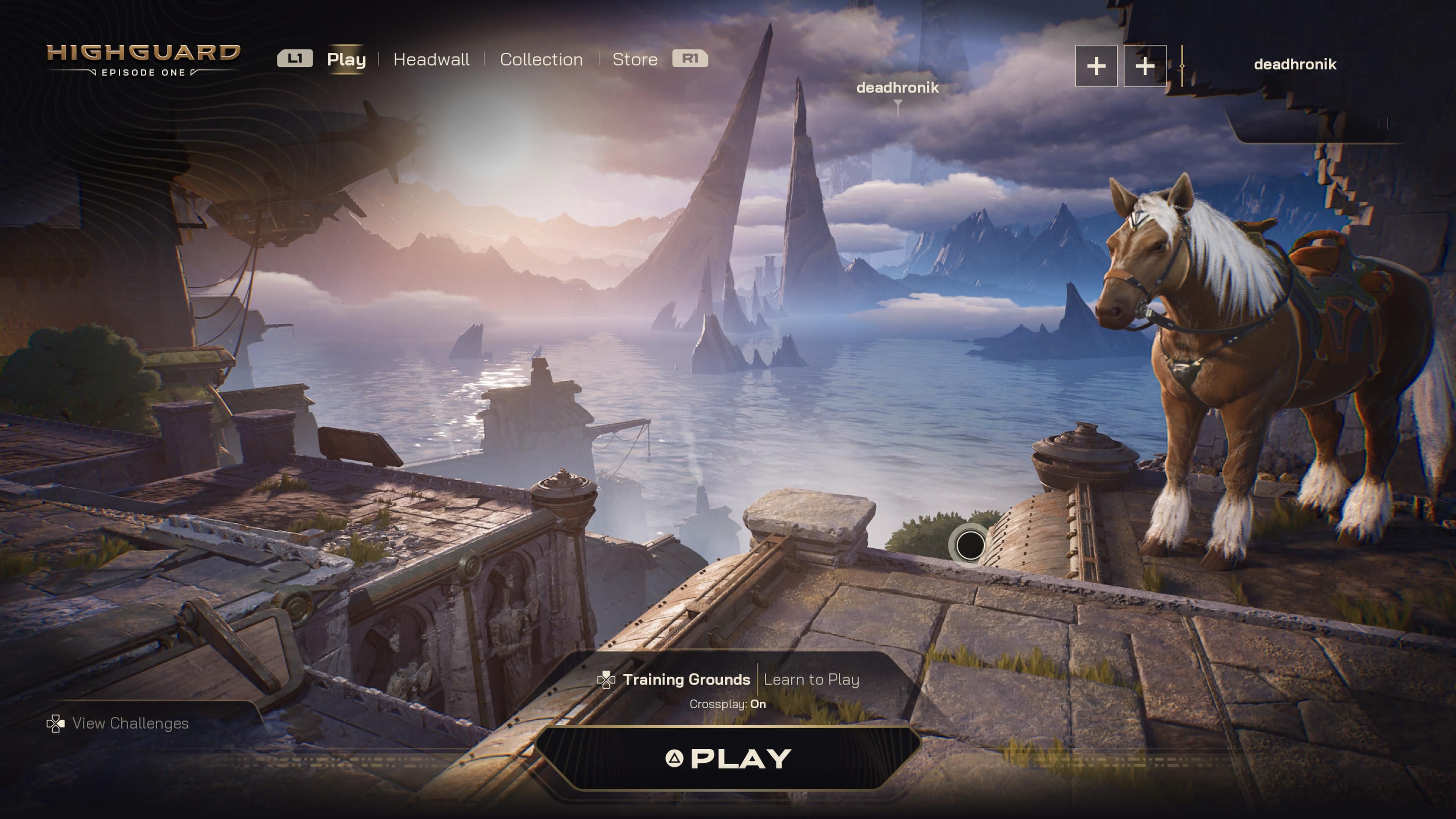 Элементы лобби. Скриншот из Highguard