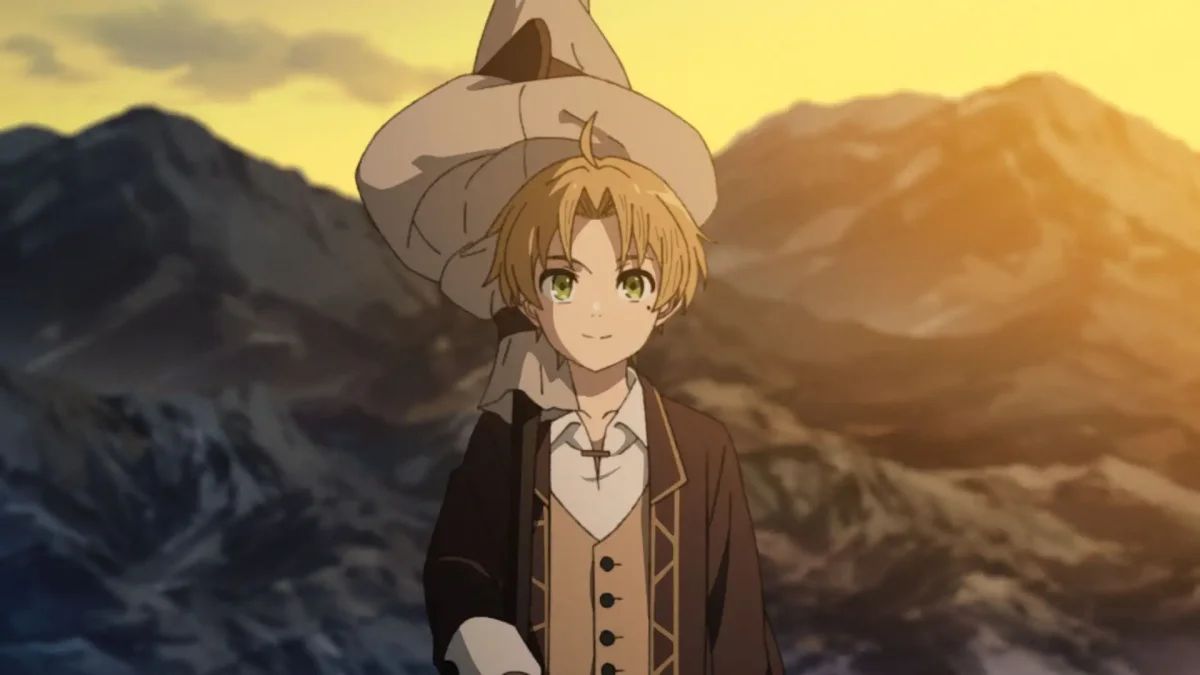 Кадр из аниме «Реинкарнация безработного: История о приключениях в другом мире»