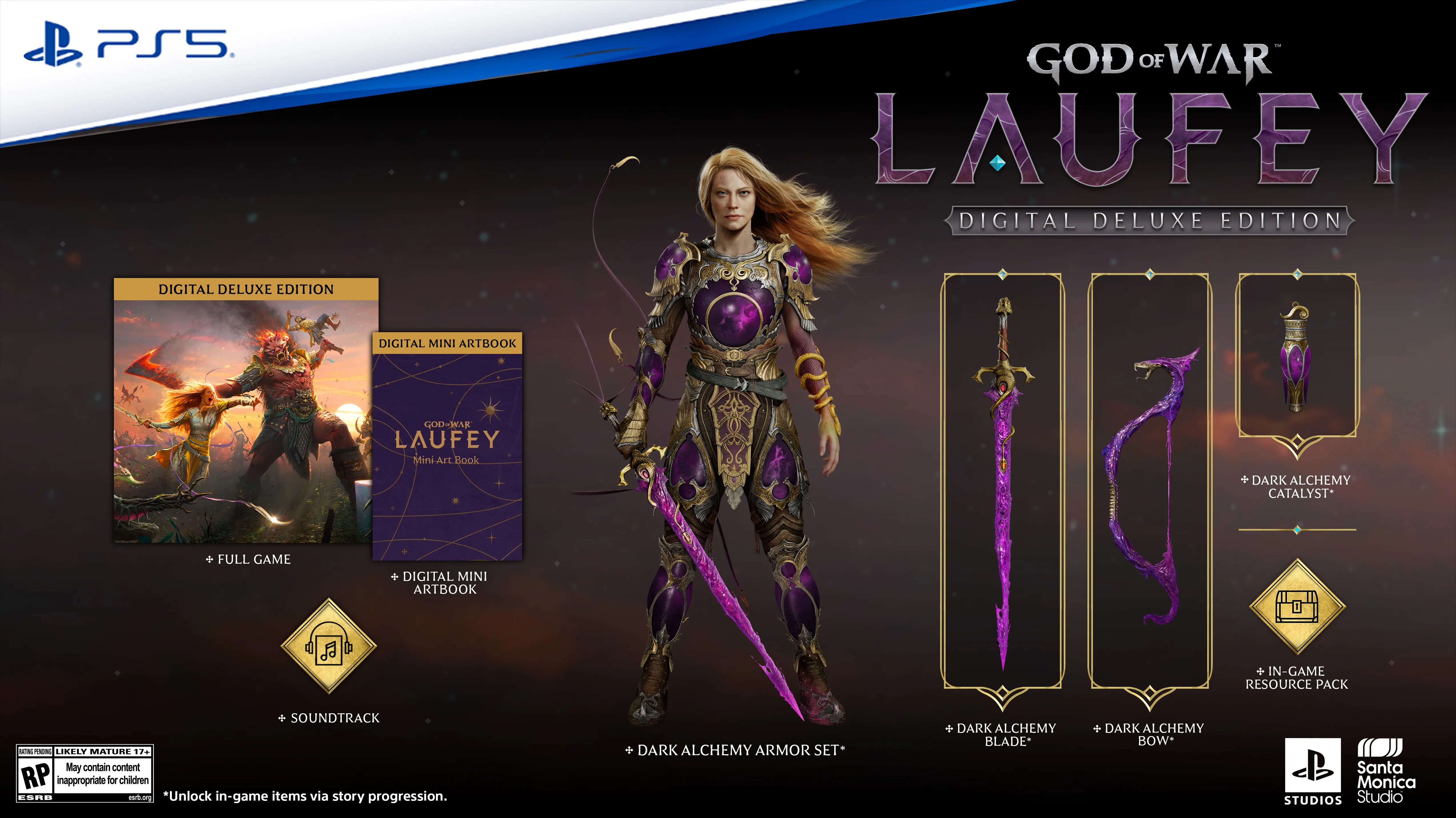 Бонусы за предзаказ расширенного издания God of War Laufey. Источник: Sony