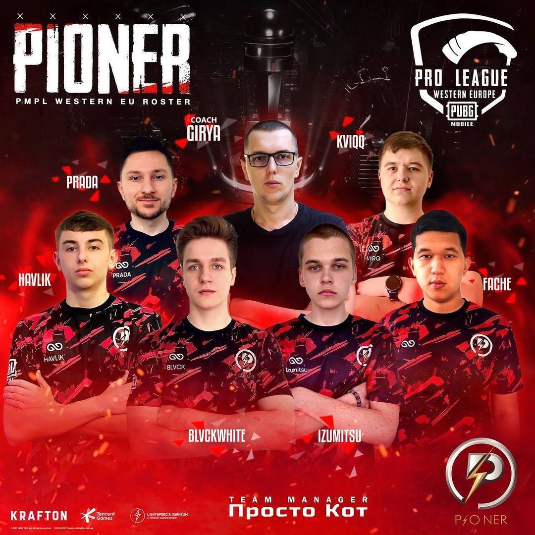 Анонс состава в социальных сетях команды Pioner.