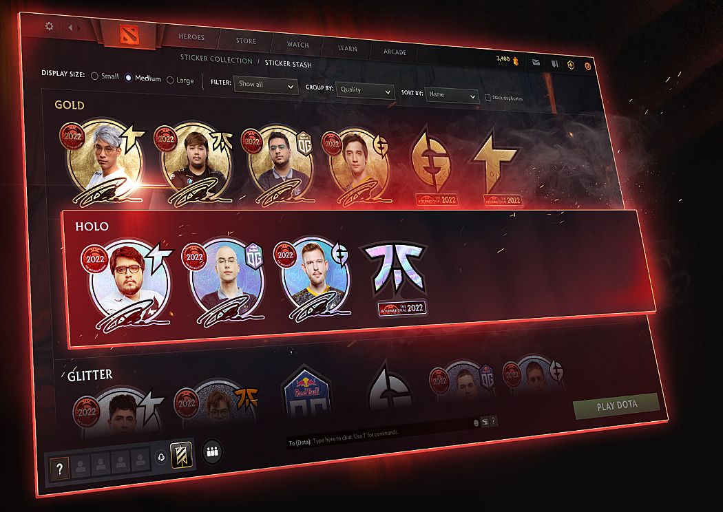 Витрина стикеров 