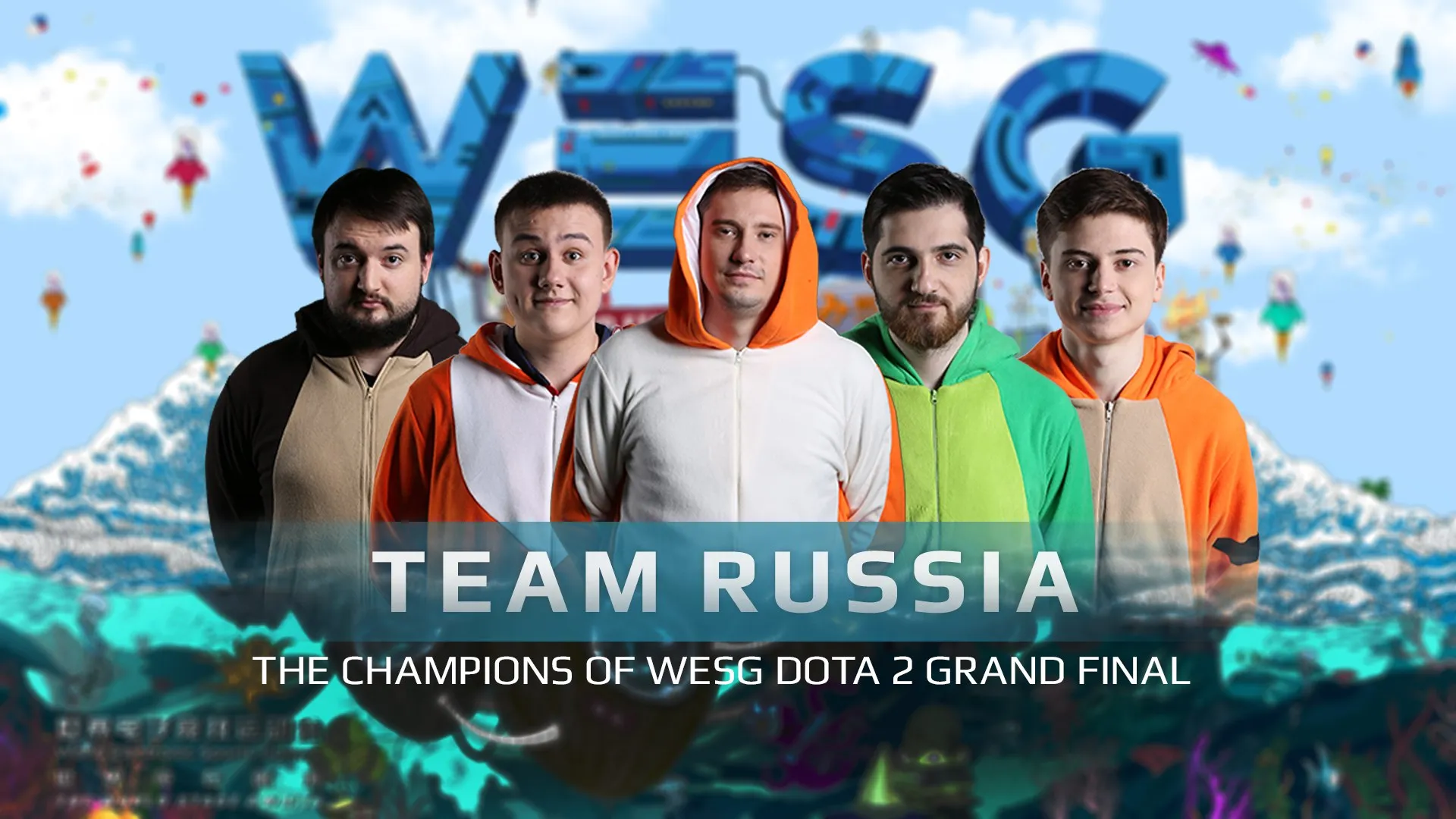 Победный постер Team Russia с Solo на WESG 2017 | Источник: WESG