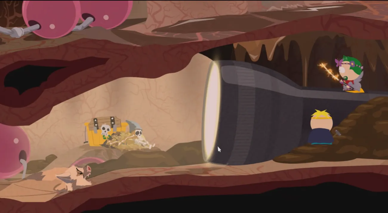 В "Палке истины" кишечник - лишь один из уровней, но при этом на голову лучше проработан