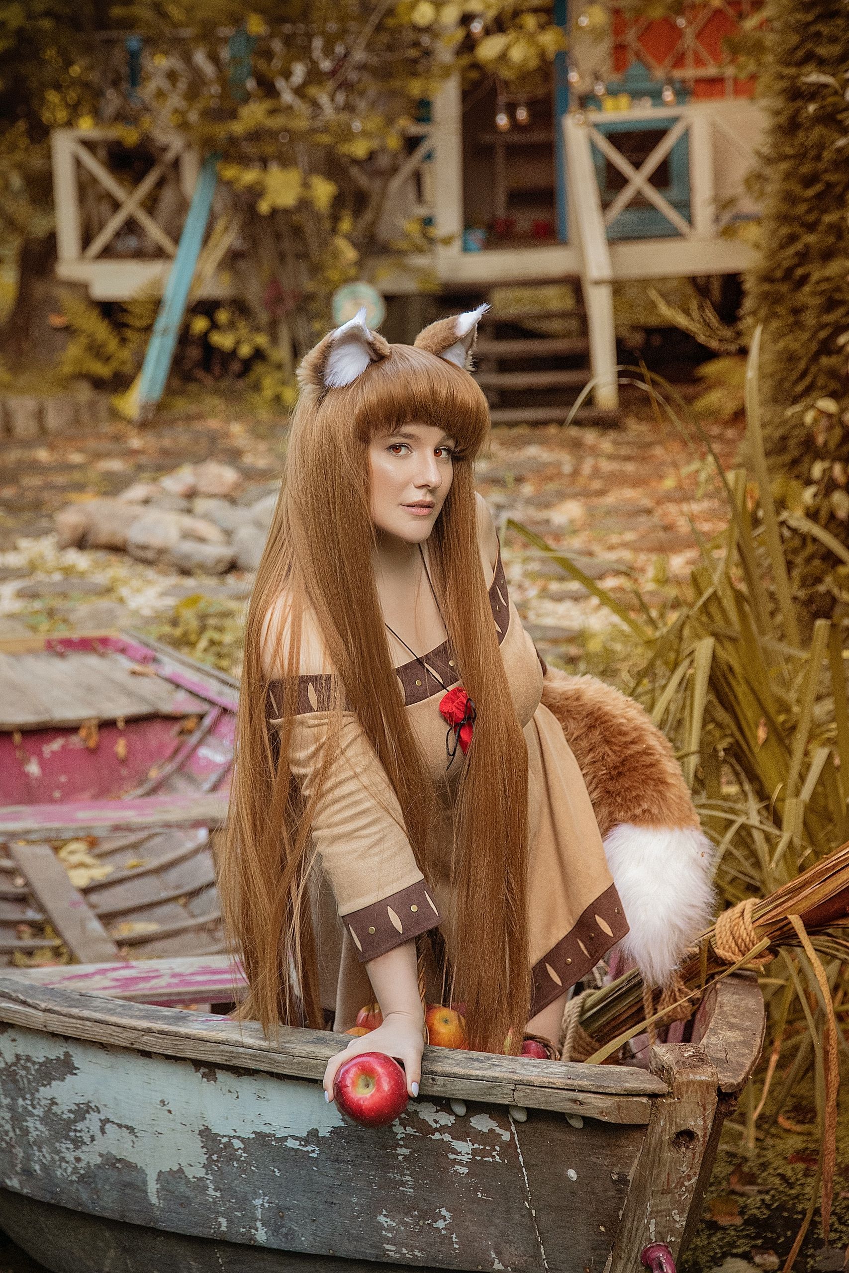 Косплей на Холо из аниме «Волчица и пряности». Косплеер: Agrifano Cosplay. Источник: vk.com/club229713169