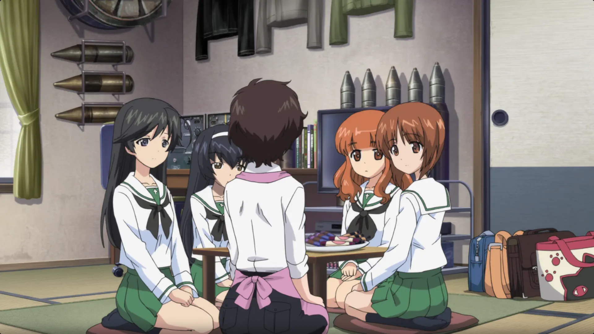 Кадр из аниме «Девушки и танки»