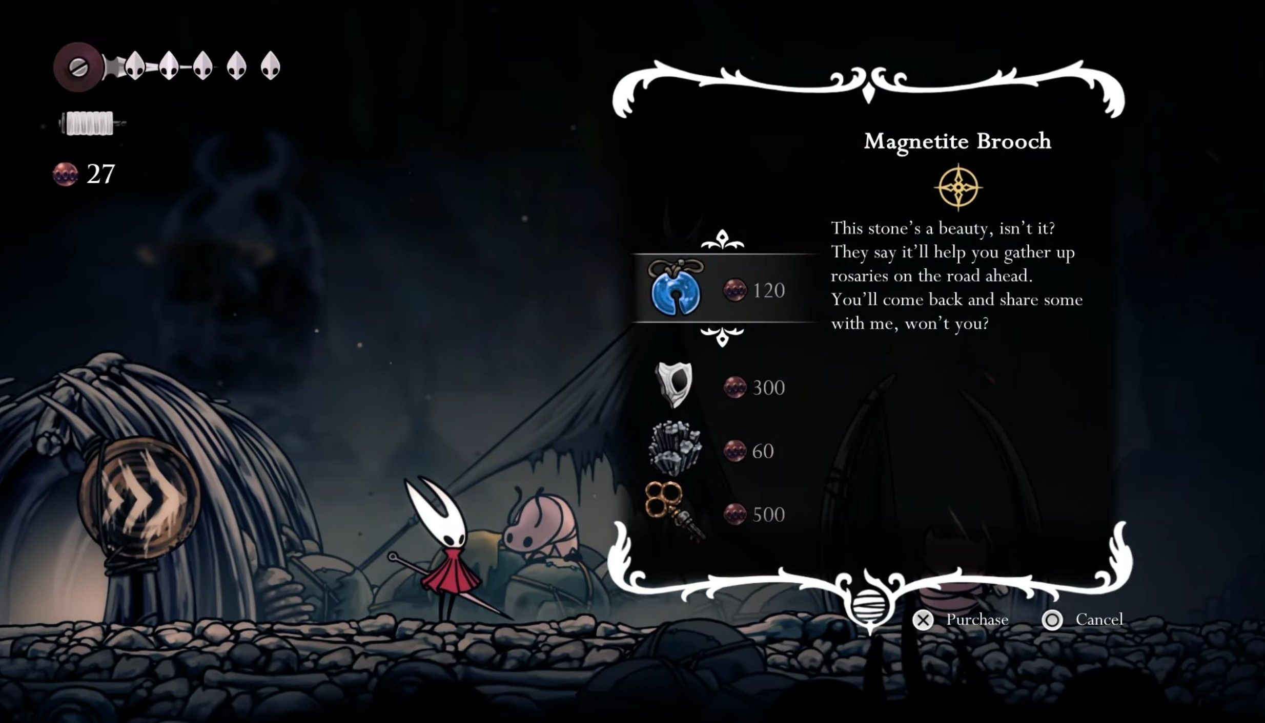 Скриншот из игры Hollow Knight: Silksong