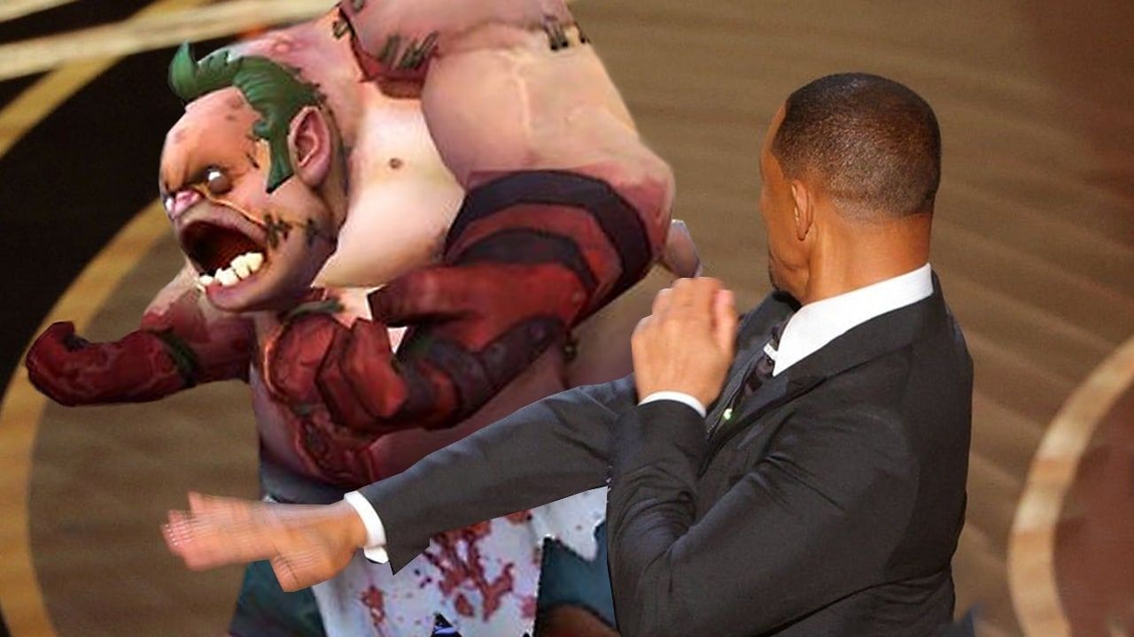 Пудж: просто не попадает хуком
Команда: