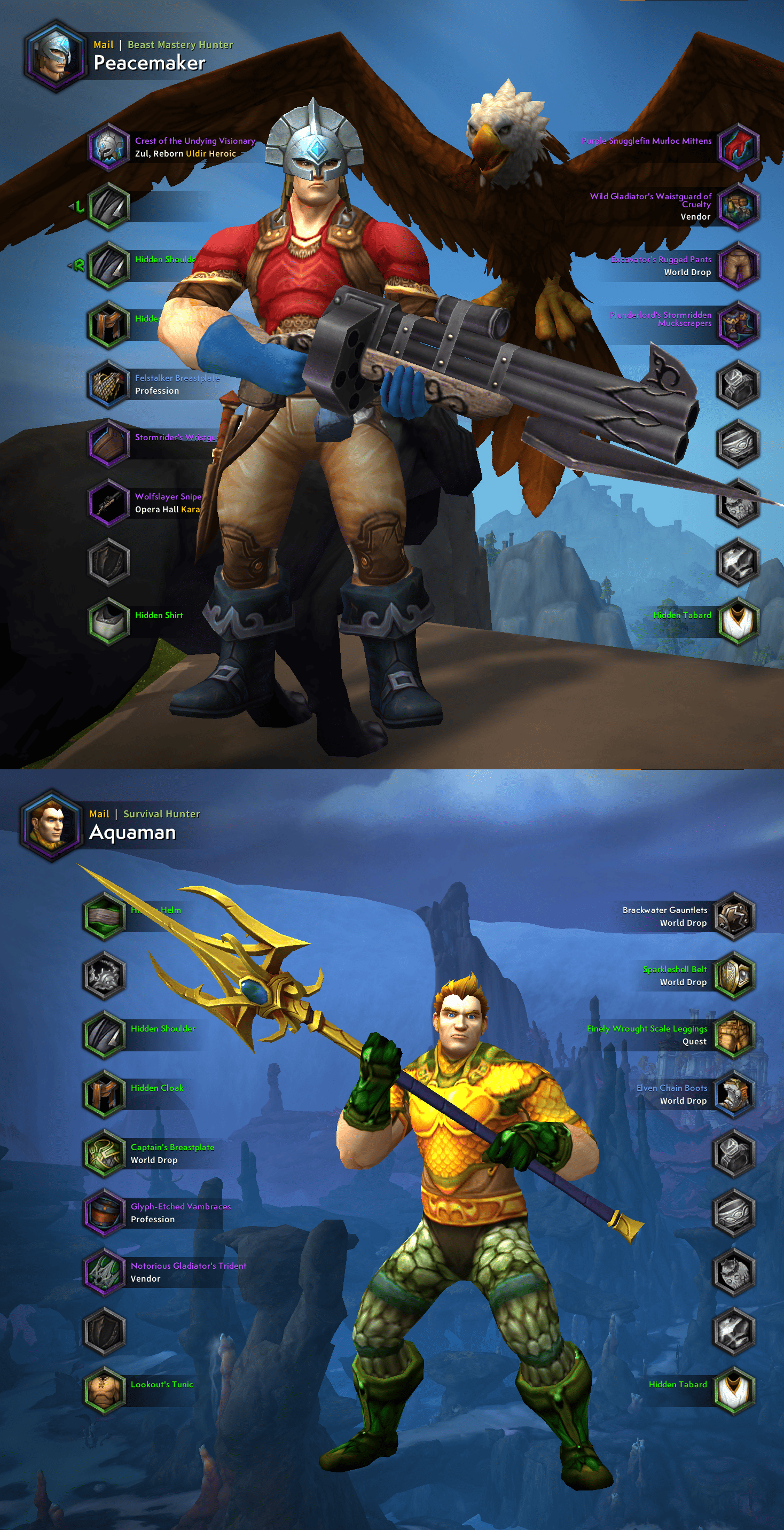 Необычная трансмогрификация в World of Warcraft. Источник: reddit