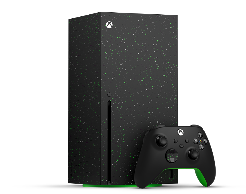 Xbox Series X Galaxy Black с 2 ТБ памяти
