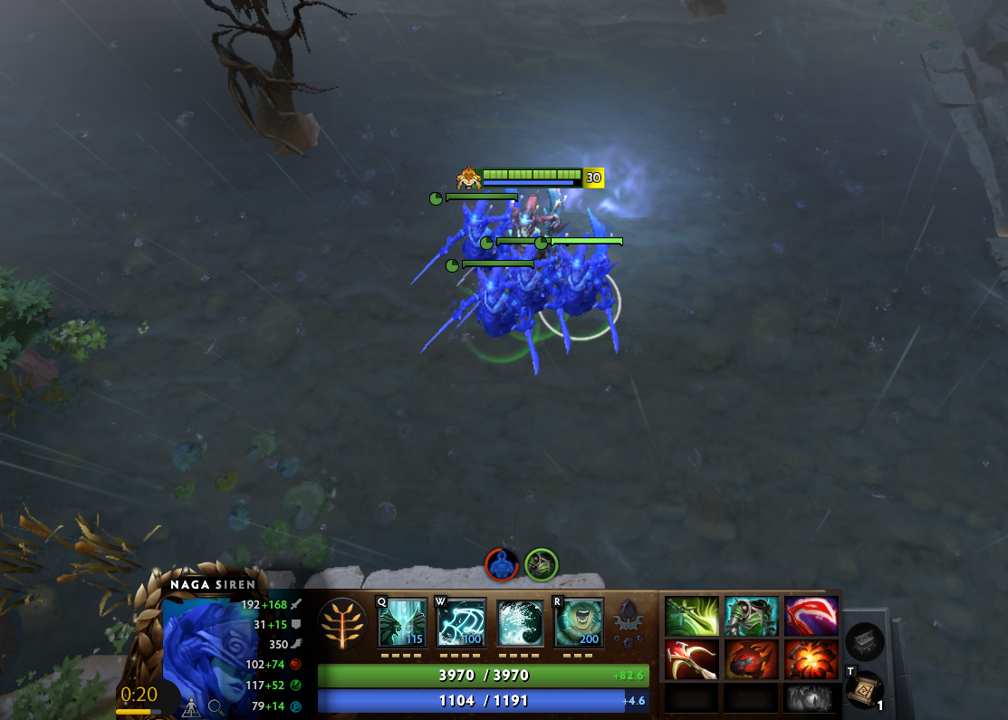 Отображение Aegis of the Immortal в инвентаре иллюзий