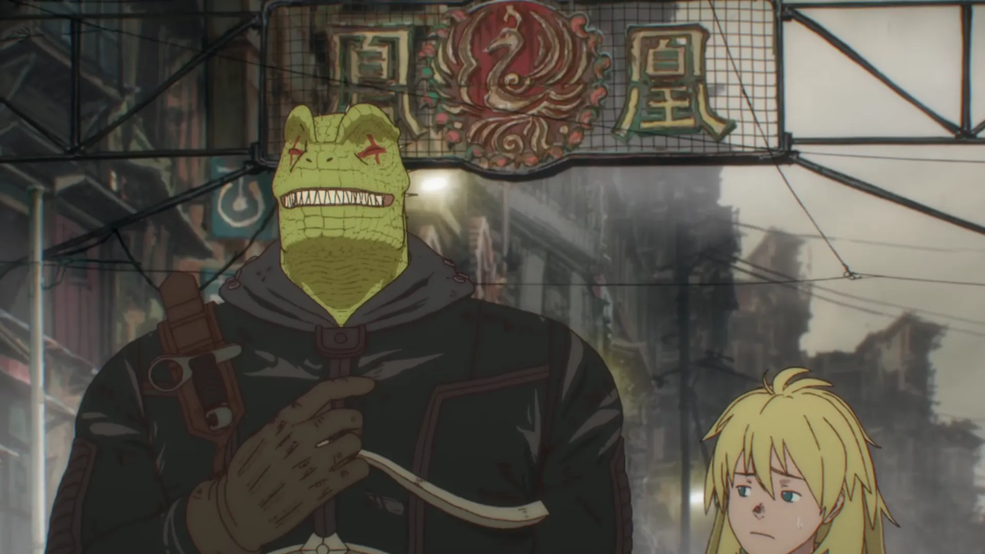 Кадр из аниме «Дорохедоро»