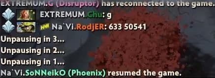 Чат в матче NAVI против EXTREMUM в рамках квалификации на The International 10 для СНГ