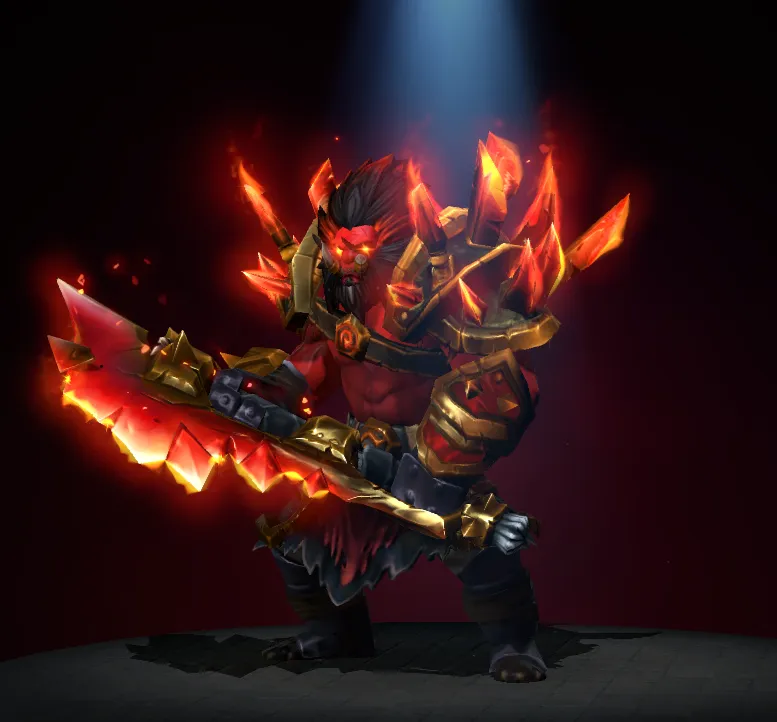 Золотая версия сета на Axe | Источник: клиент Dota 2