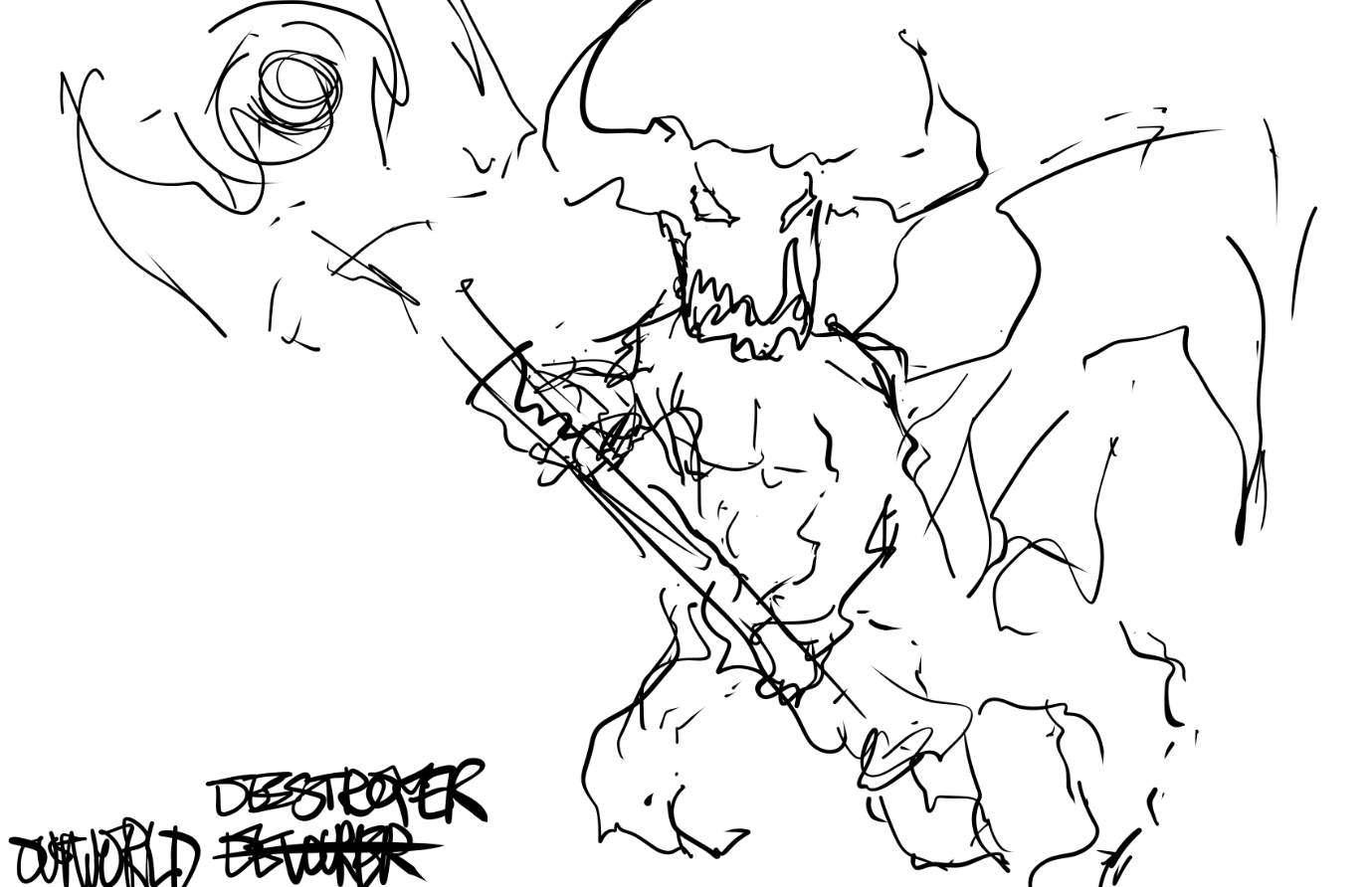 Рисунки героев Dota 2 за минуту. Автор: LiquidEV. Источник: imgur.com