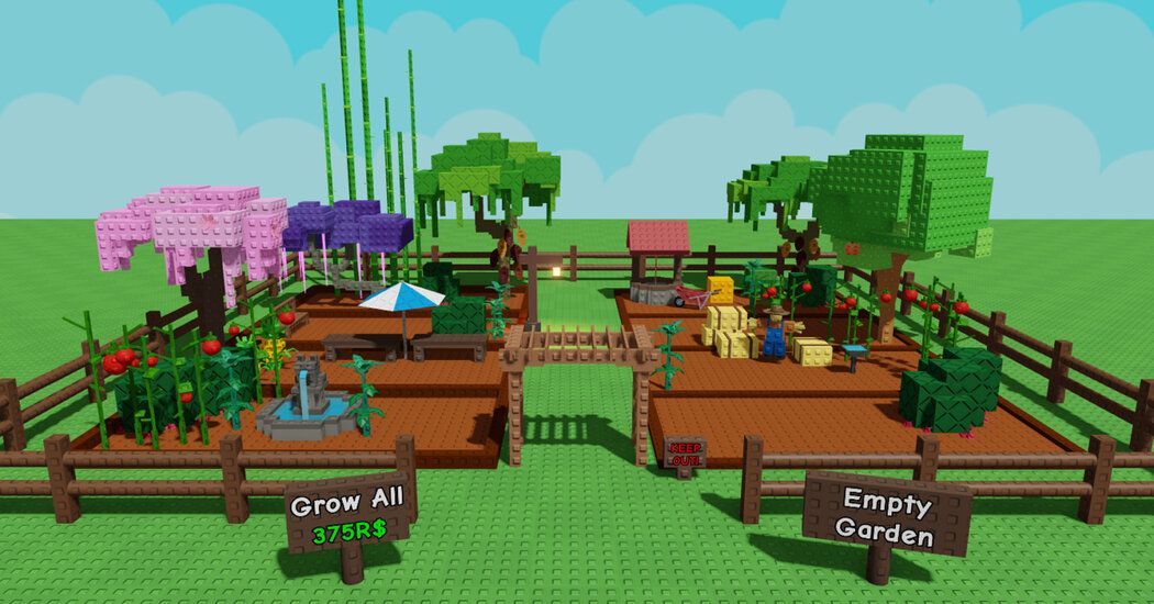 Скриншот из Roblox. Источник: The New York Times