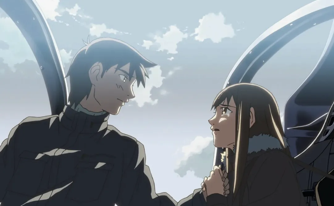 Кадр из аниме «За облаками»