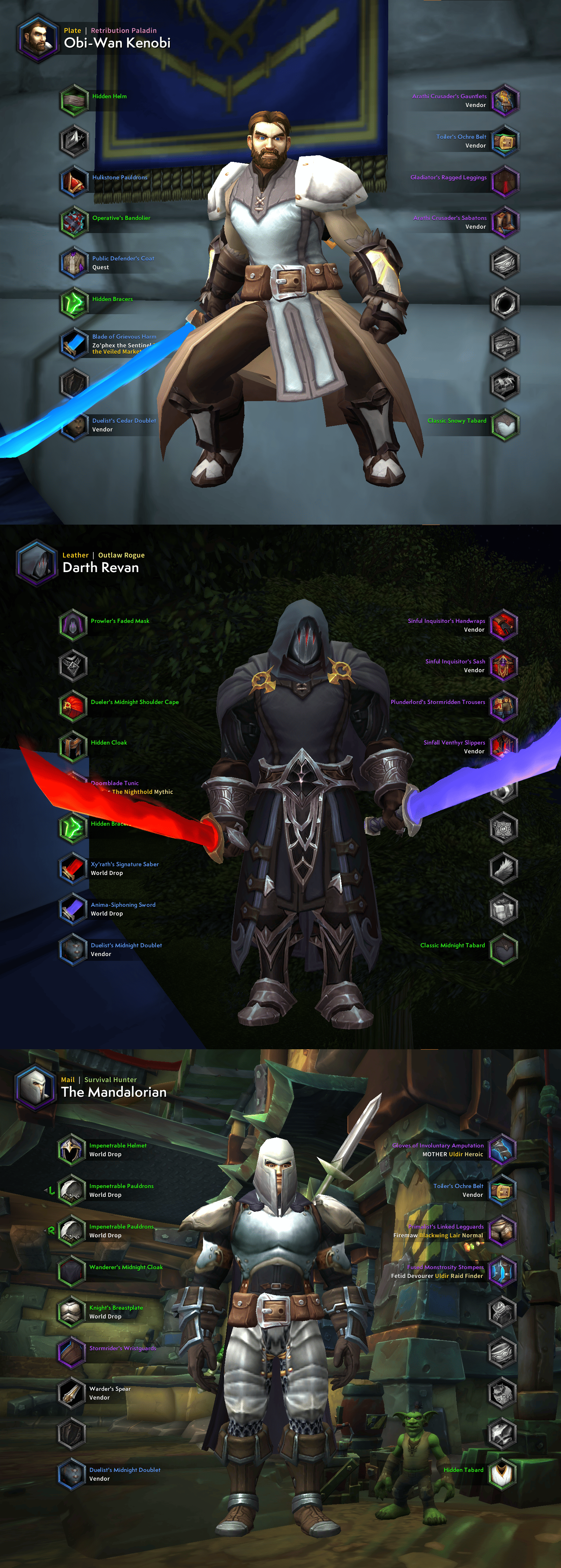Необычная трансмогрификация в World of Warcraft. Источник: reddit