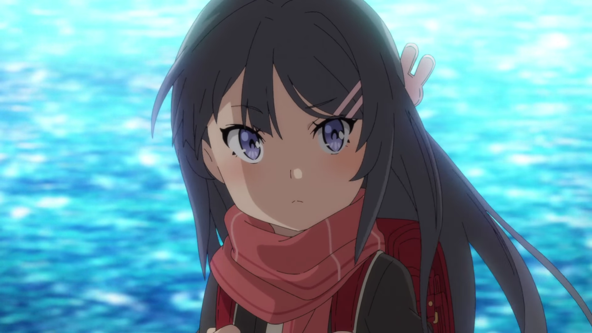 Кадр из аниме «Этот глупый свин не понимает мечту девушки с рюкзаком»