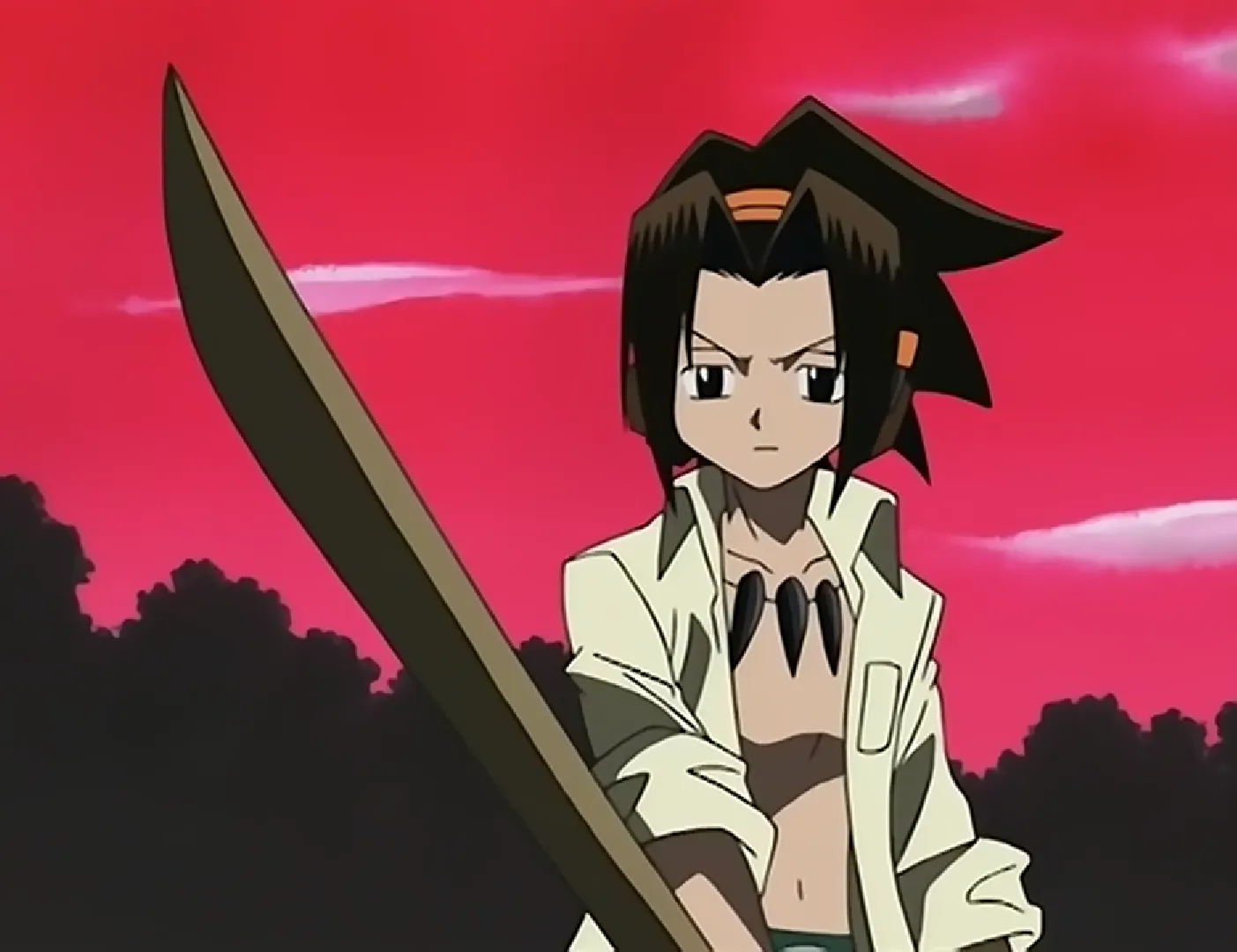 Кадр из аниме «Шаман Кинг»