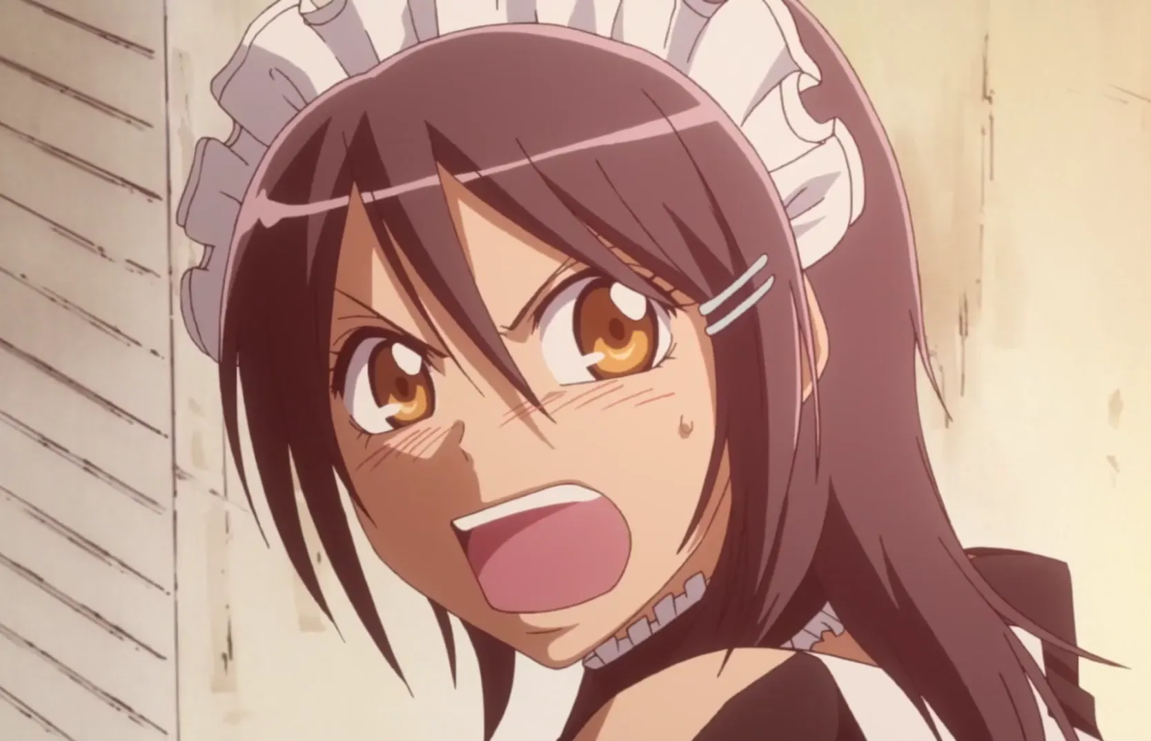 Кадр из аниме «Президент студсовета — горничная!»