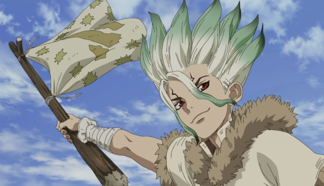 Кадр из аниме «Доктор Стоун»