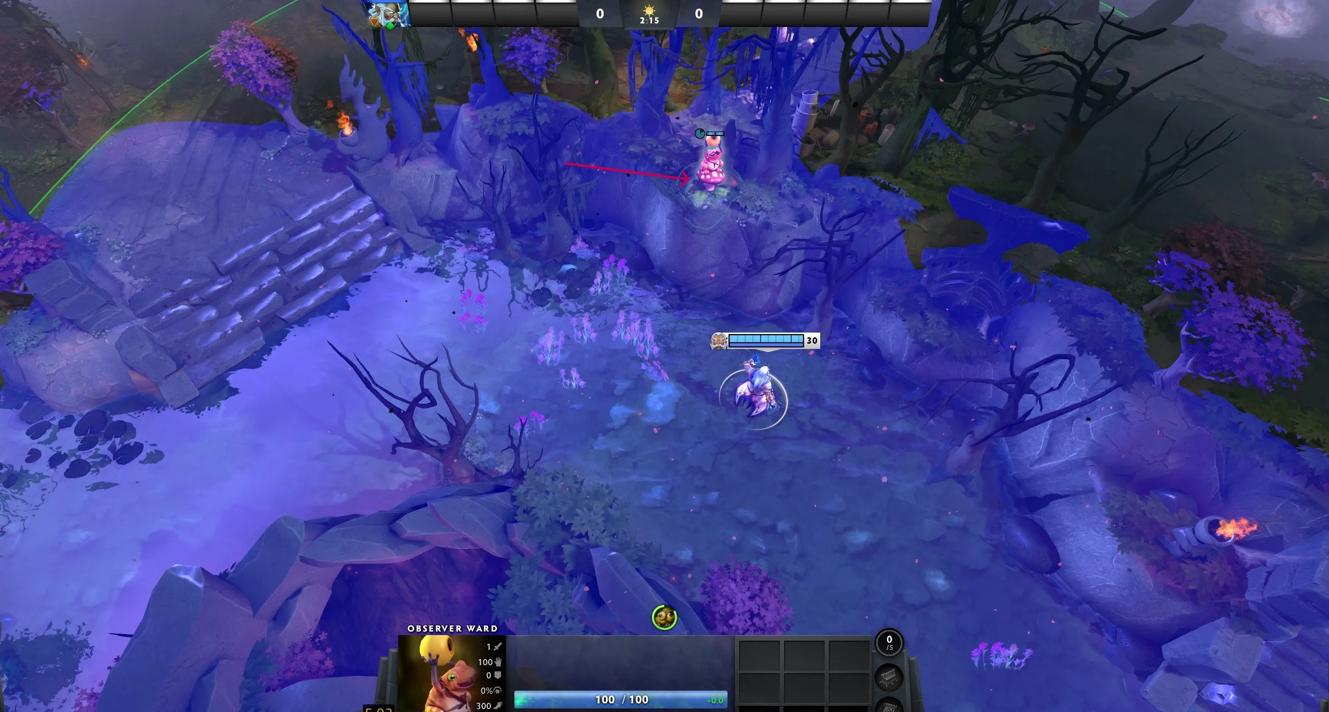 Рубим дерево и ставим. Дает очень много информации  | Источник: Dota 2