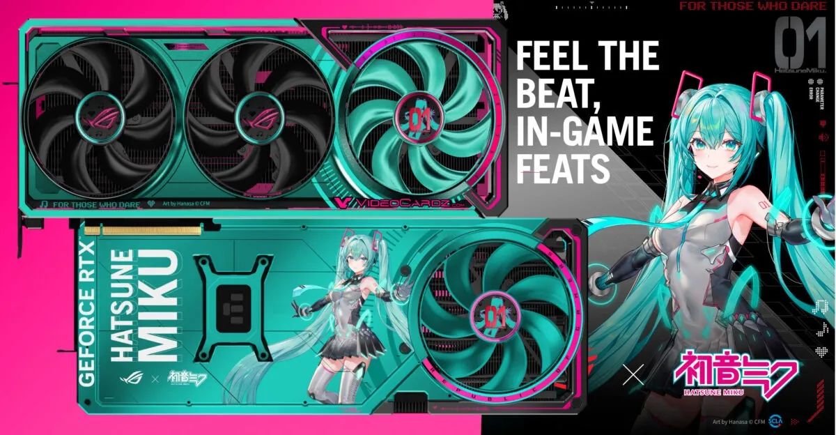 ASUS ROG Astral GeForce RTX 5080 O16G Hatsune Miku Special Edition | Источник: VideoCardz