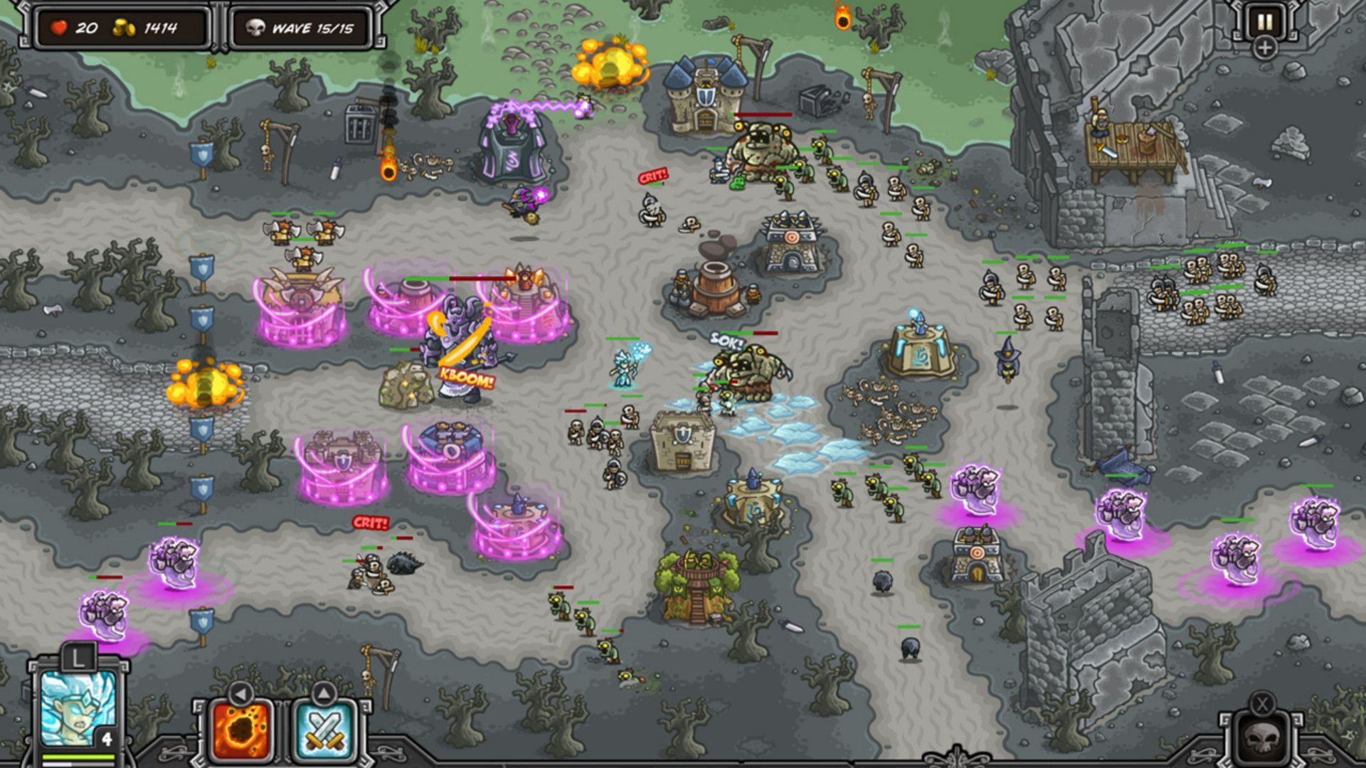 Скриншот из Kingdom Rush. Источник: Steam