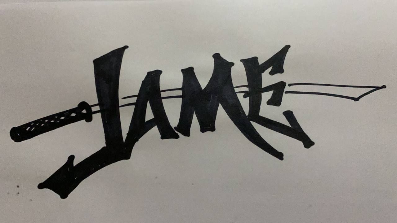 Вариант автографа Jame для стикера в рамках PGL Major Antwerp 2022.
Источник: канал Jame в Telegram