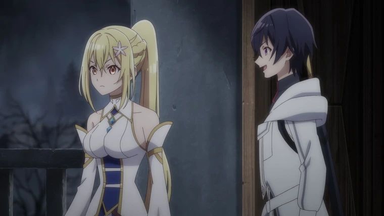 Кадр из аниме «Парадоксальный навык “Мастер фруктов”: Навык, позволяющий есть бесконечное число фруктов (правда, вы умрёте, лишь откусив их)»