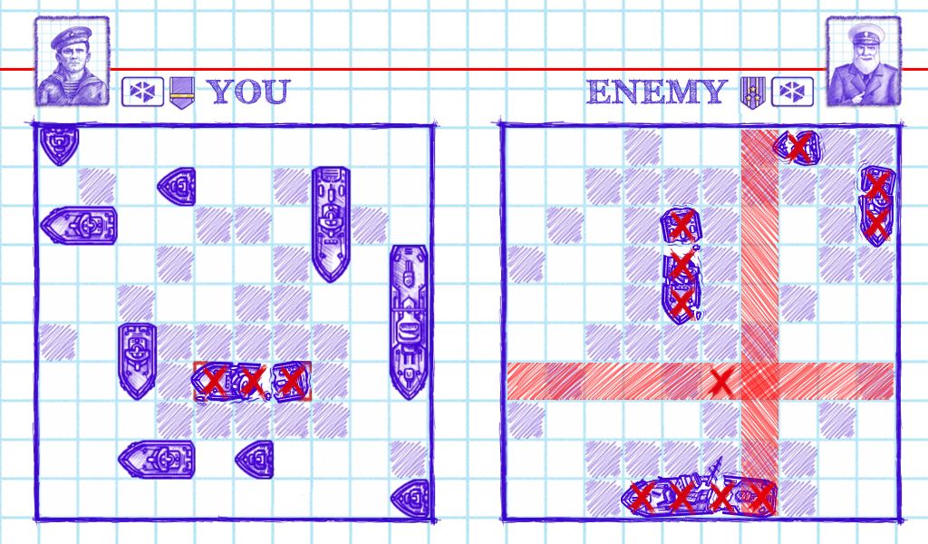 Скриншот из «Морской бой 2». Источник: PlayMarket.