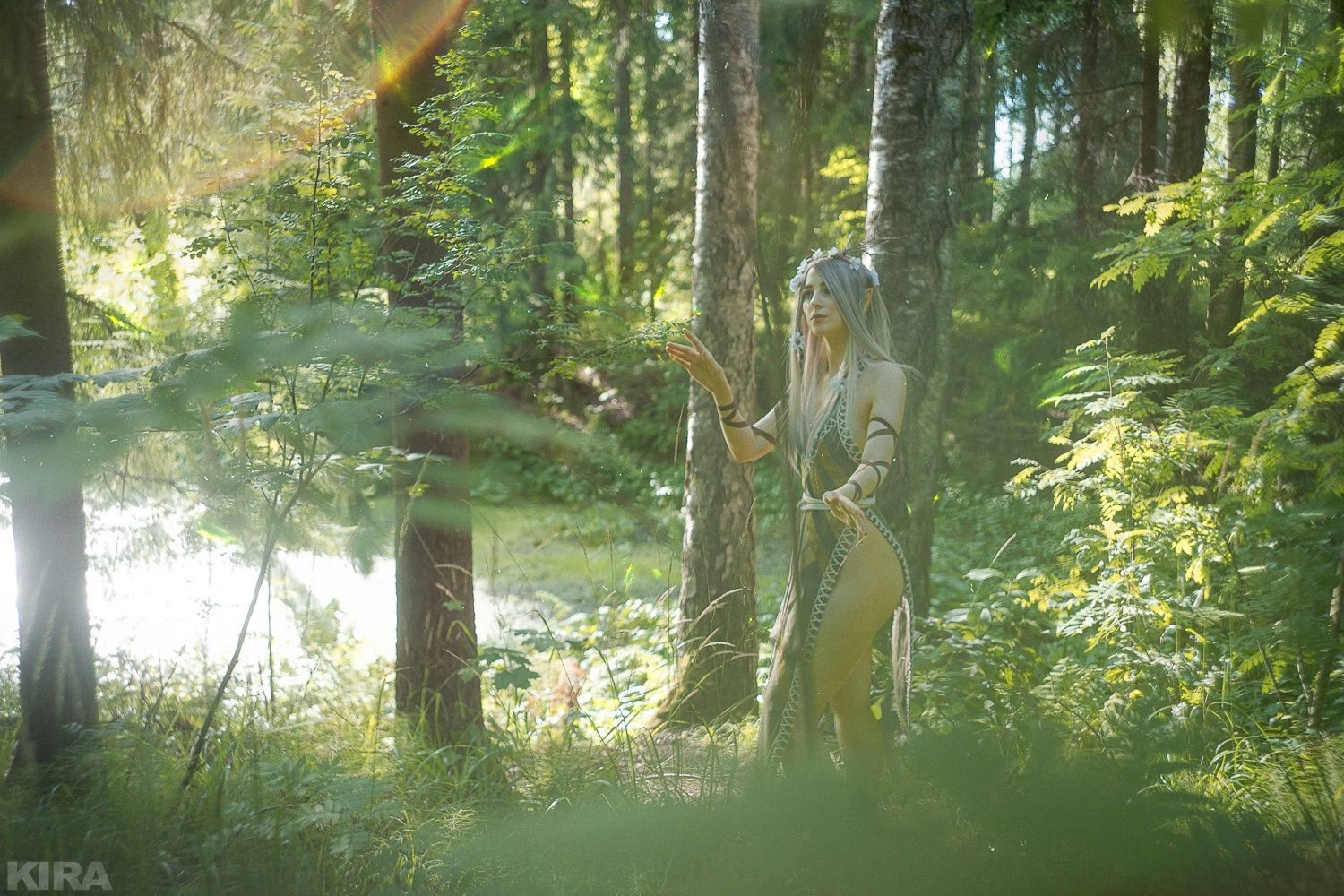 Косплей на дриад из «Ведьмака» — Эитнэ и Моренн. Авторы: Marriya Negoduet и Reilin. Фотограф: Кира Митенкова. Источник: vk.com/kmitenkova_photoarts