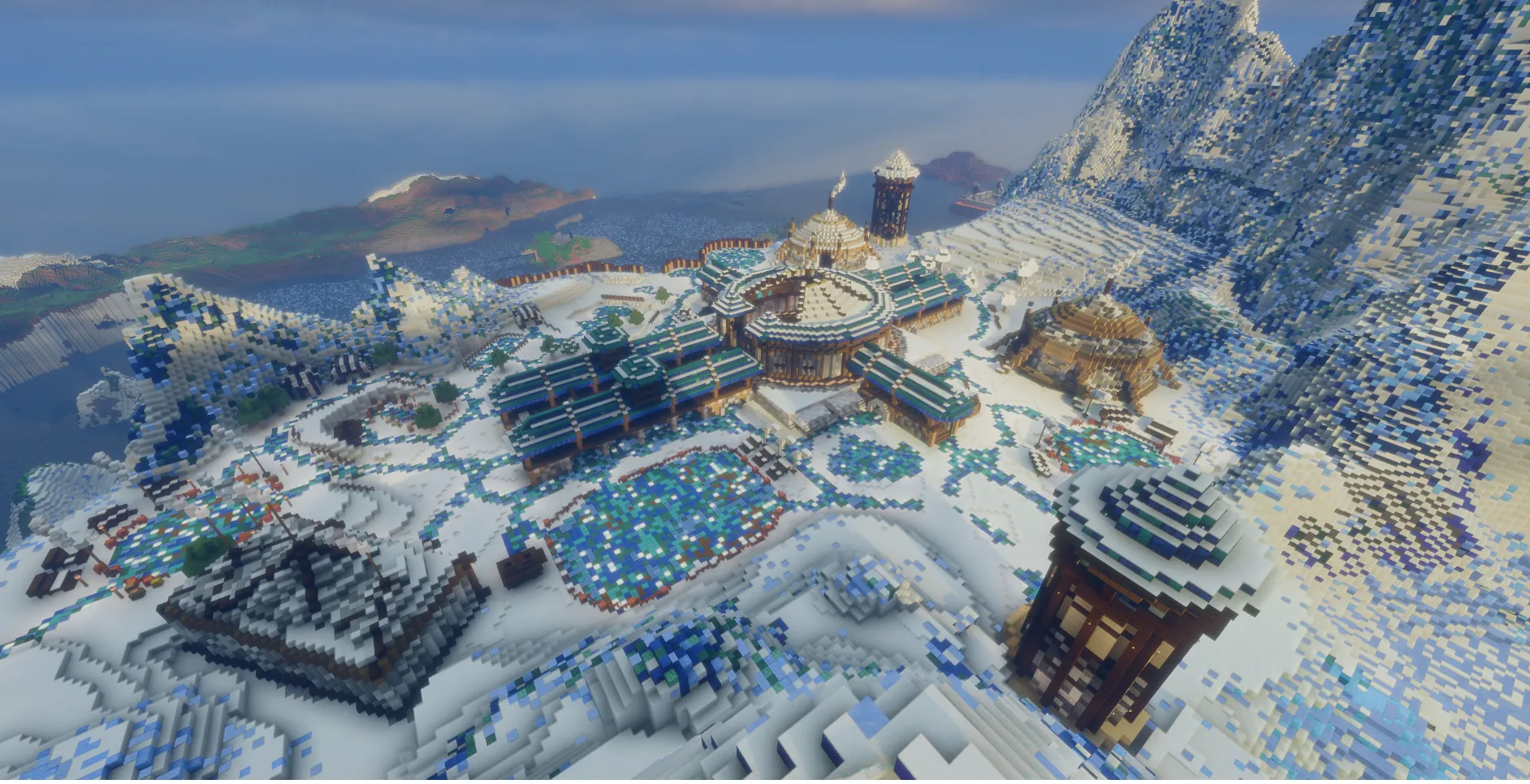 Ристалище Серебряного турнира из World of Warcraft в Minecraft. Источник: reddit