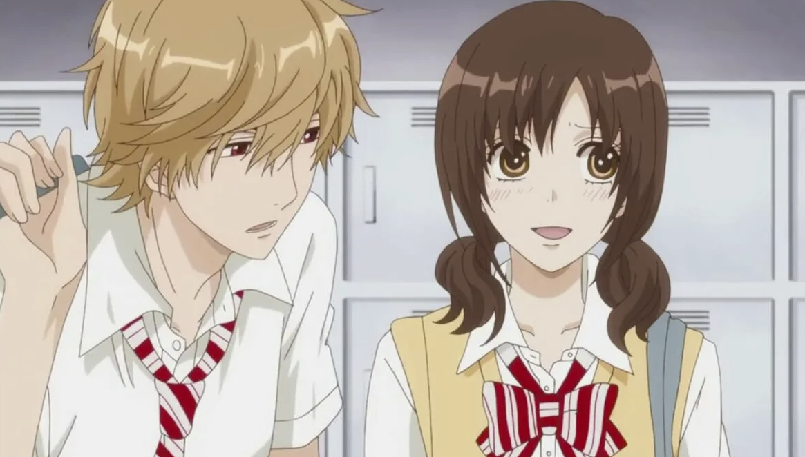 Кадр из аниме «Волчица и чёрный принц»